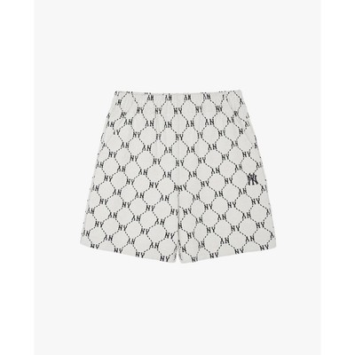 MLB - Quần short unisex ống rộng Jacquard Dia Monogram_3ASPM0144-50CRD