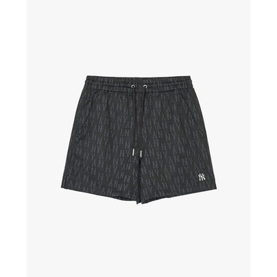 MLB - Quần short ngắn nữ lưng thun Monogram_3FSPMA143-50BKS