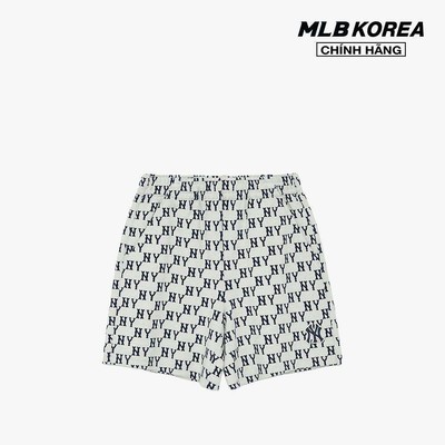 MLB - Quần shorts unisex ống rộng Classic Monogram All Over Jacquard_3ASPM0134-50CRD