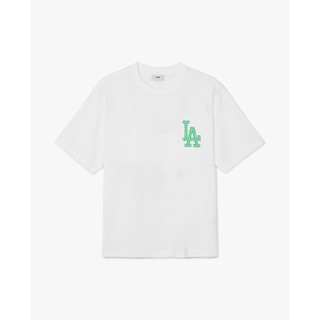  MLB - Áo thun unisex cổ tròn tay ngắn phối logo thời trang 3ATSO0243-07WHS 