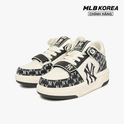MLB - Giày sneakers unisex cổ thấp Chunky Liner Mid Classic Monogram_3ASXLM13N-50BKS