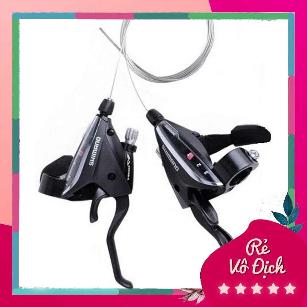 Bộ tay bấm xả/Tay đề cho Xe đạp thể thao SHIMANO 3x8 Speed - Loại đẹp
