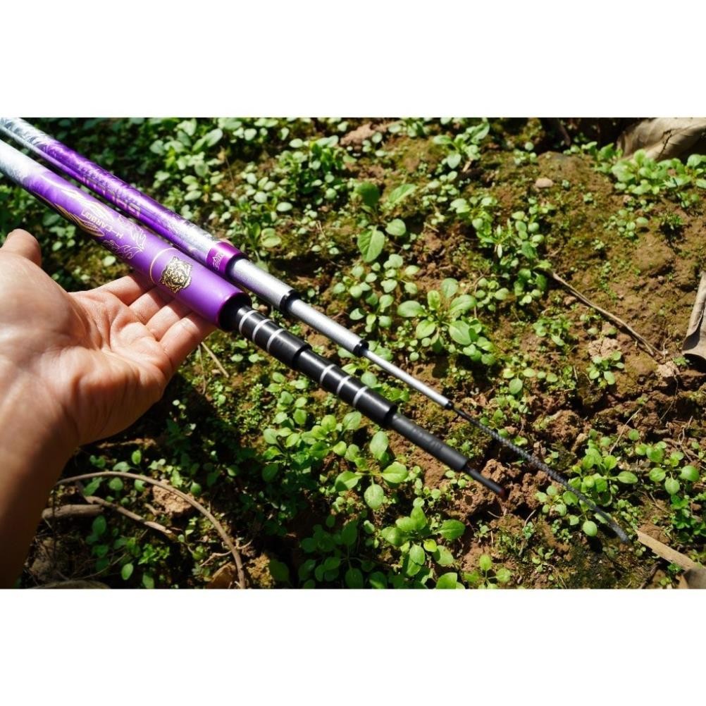 cần câu tay chiến tầm 5h 3m6 -6m3 tặng kèm ngọn zin