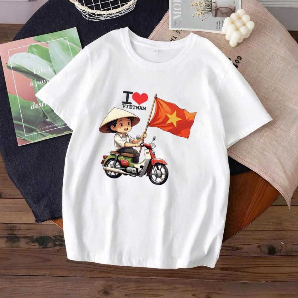 áo thun Tôi yêu Việt Nam chất coton mềm mịn dày dặn UT
