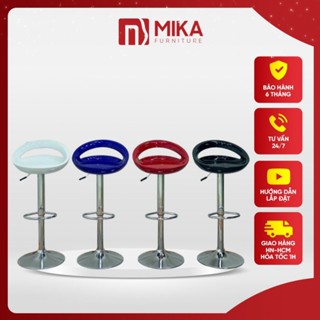  Ghế Bar Xoay Cao Ghế Bar Nhựa Mẫu Khoét Lỗ Xoay 360 Độ Và Điều Chỉnh Độ Cao 60-80cm Chân Chống Han Rỉ 