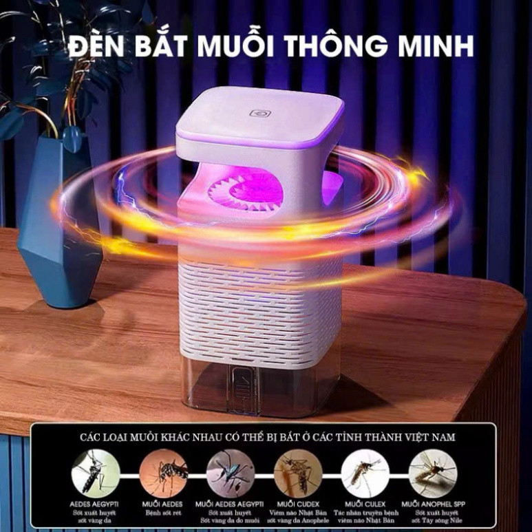 Đèn Bắt Muỗi Thông Minh, Sử Dụng Đèn UV Và Quạt Hút Bắt Muỗi - HGHOME