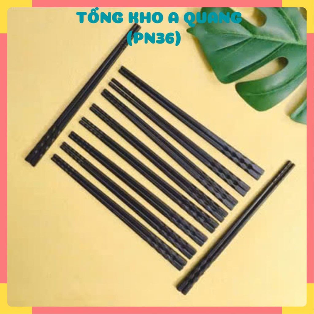 10 ĐÔI ĐŨA NHỰA LƯỢN SÓNG,  Đũa Nhựa Phip Đen - DUANHUA897