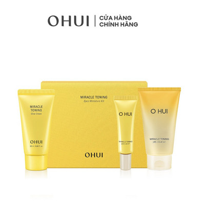 [HB Gift] Bộ 3 món dưỡng ẩm sáng da căn bóng chứa Vitamin C giúp da săn hỗ trợ chống oxy hóa Miracle Toning