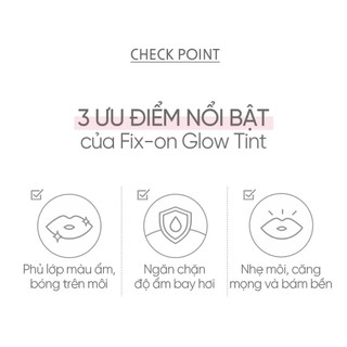 [LG Makeup VN] Son bóng căng mọng bền màu Code Glokolor Fix-on Glow Tint 4.2g