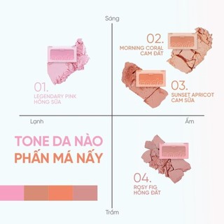 [LG Makeup VN] Phấn má hồng mịn lì Code Glokolor Mood Touch Blusher 3.5g