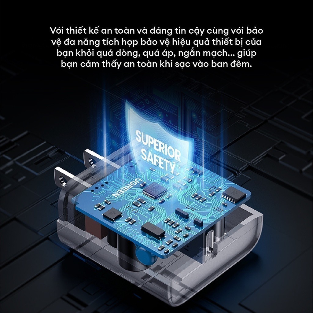 Củ sạc Nhanh UGREEN 20W CD137 QC4.0 QC3.0| USB Type C| Sạc Nhanh PD |Bảo hành 18 tháng 1 đổi 1|60449 70226 70293 | BigBuy360 - bigbuy360.vn