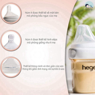 Núm ti bình sữa Hegen cam kết chính hãng