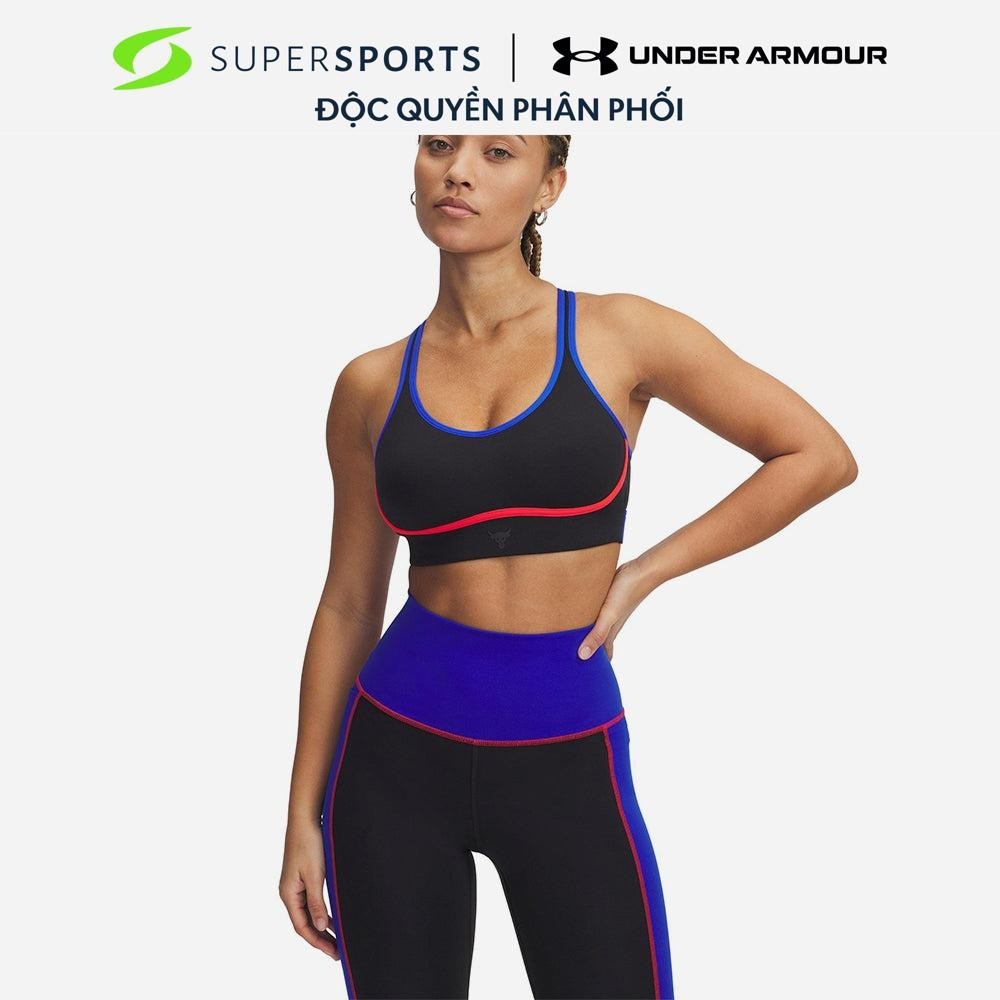 Áo Bra Thể Thao Nữ Under Armour Project Rock - Đen - 1389698-001