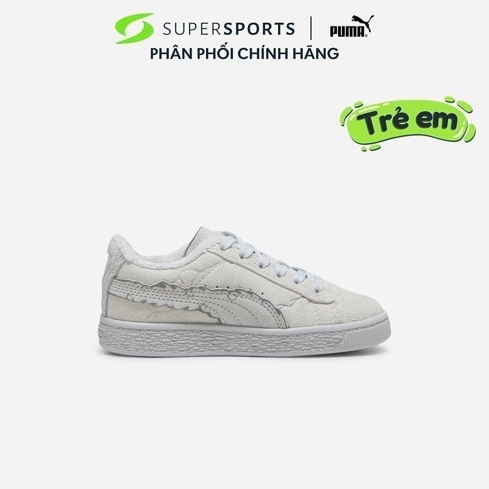 Giày Thể Thao Trẻ Em Puma Suede 3 One Piece Ps Feather - Xám  - 39672101