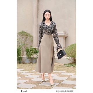 Chân váy mango xòe dáng dài thiết kế cạp cao Orchid - OHR8X099