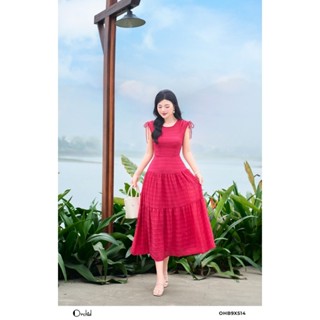  Đầm maxi sát nách dây rút tơ 2 lớp sang chảnh Orchid - OHB9X514 