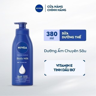  Sữa Dưỡng Thể NIVEA Body Milk Dưỡng Ẩm Chuyên Sâu 48H | Thấm Nhanh  380 ml  - 98940 