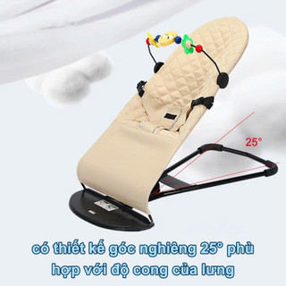 Ghế Nhún Rung Màu Nâu - Peewees   Khung Thép Chắc Chắn Bh 12 Tháng -------TM999