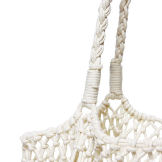 LIDER BOUJEE CROCHET NET TOTE BAG - White/Black