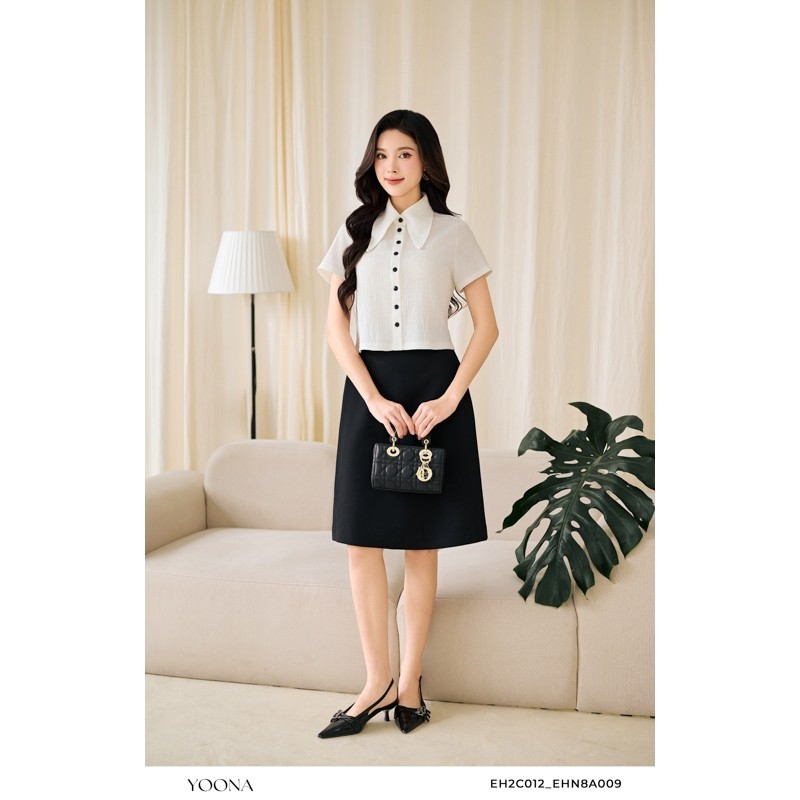 Juyp thiết kế dáng A màu đen chất tuyết mưa YOONA - EHN8A009