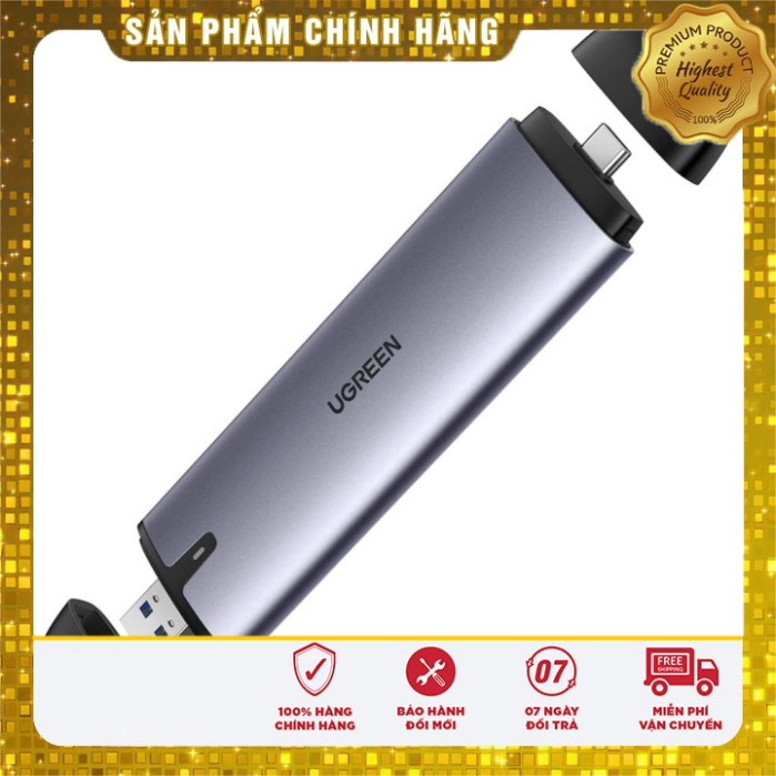 Vỏ đựng ổ cứng SSD Sata M.2 B-Key & M+B Key SATA NGFF tốc độ 6Gbps Ugreen 70533 cao cấp (Max 2TB)