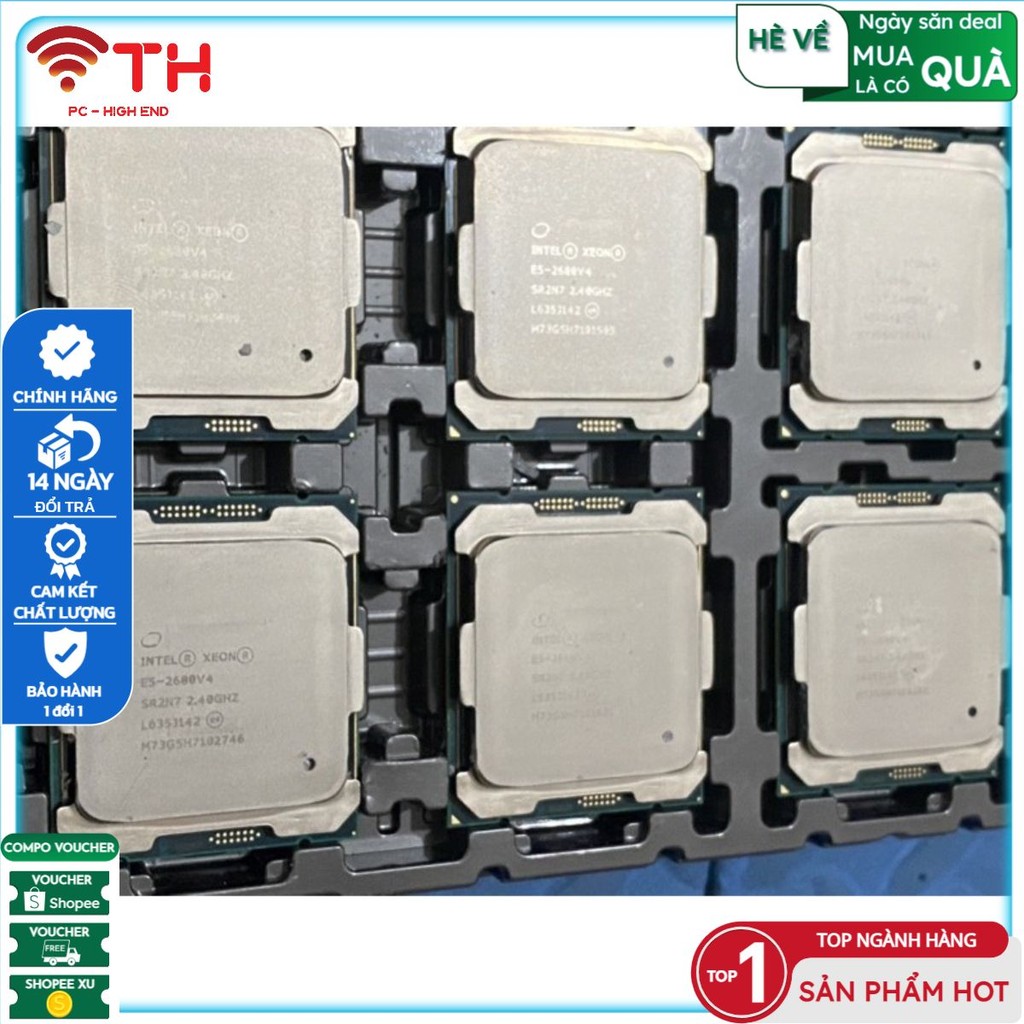 Cpu Intel Xeon E5 2680v4 E5 2673v3 Socket 2011v3 Siêu mạnh