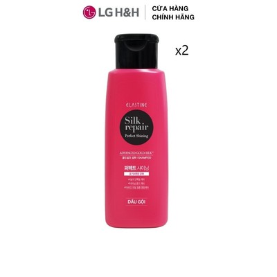 [QUÀ TẶNG KHÔNG BÁN] Combo 2 Dầu gội chăm sóc tóc hư tổn Elastine Gold Silk 120ml