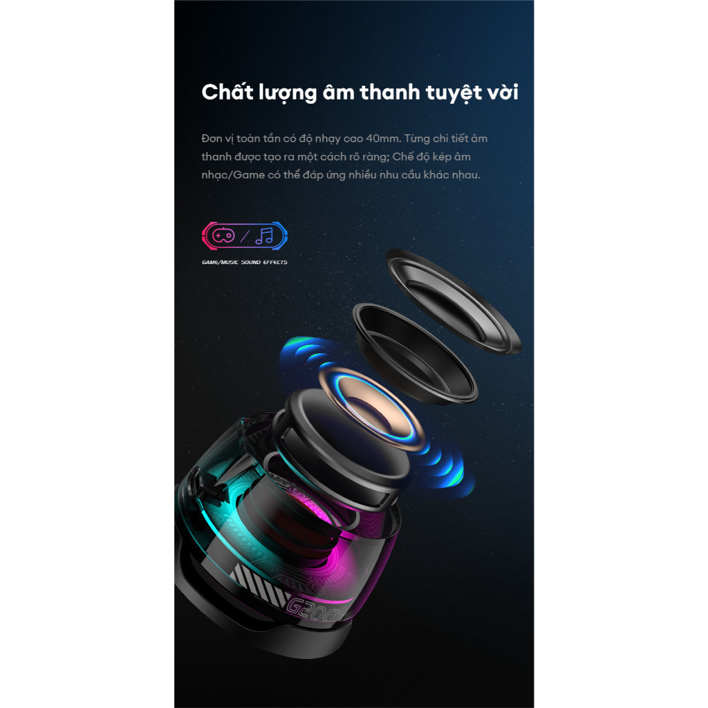 Loa Bluetooth Mini EDIFIER G200 | Tích Hợp Nam Châm | Thiết Kế Trong Suốt | Led RGB | Sử Dụng Tới 7H | Bảo Hành 15 Tháng | BigBuy360 - bigbuy360.vn