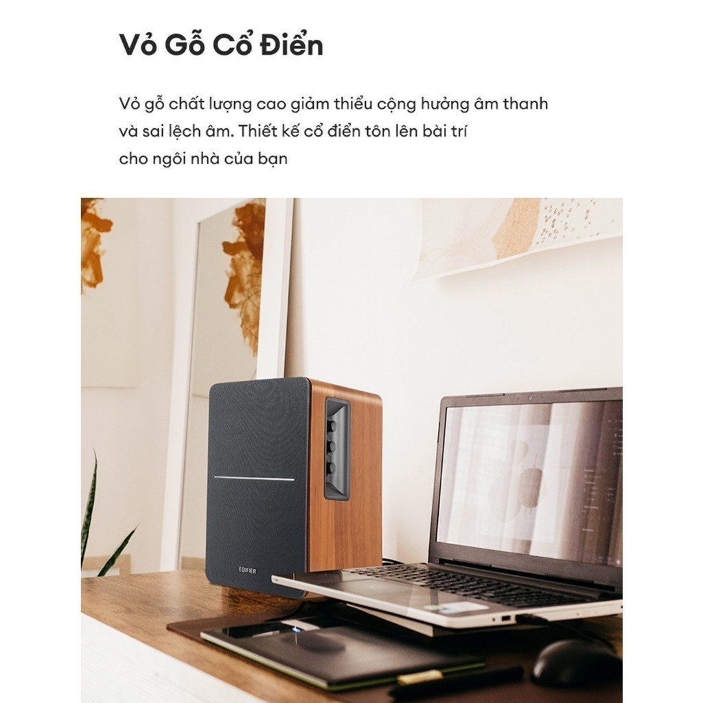 Bộ Loa Bluetooth Để Bàn EDIFIER R1280DBs | Công Suất 42W | Bluetooth 5.1 | Vỏ Gỗ Chống Dội Âm | Bảo Hành 15 Tháng | BigBuy360 - bigbuy360.vn