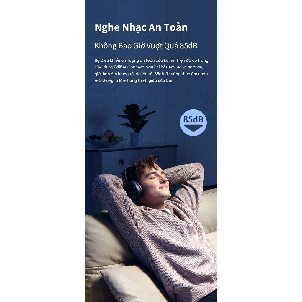 Tai Nghe Bluetooth Chụp Tai EDIFIER WH950NB/W80 | Chống Ồn Chủ Động | Thời Gian Sử Dụng Đến 55H | Bảo Hành 15 Tháng | BigBuy360 - bigbuy360.vn