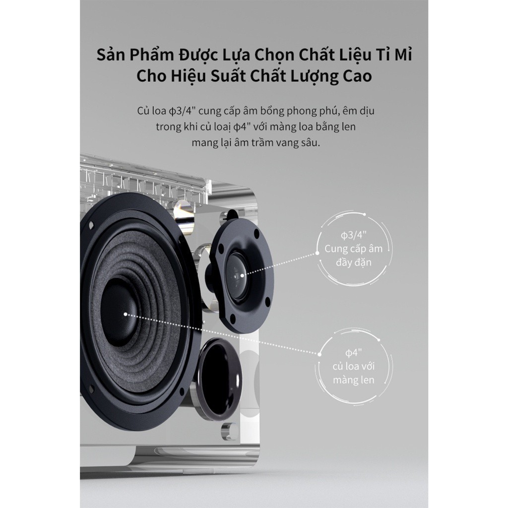 Loa Bluetooth Để Bàn EDIFIER D12 | Công Suất 70W | Vỏ Gỗ Chống Dội Âm | Âm Thanh Stereo | Bảo Hành 15 Tháng | BigBuy360 - bigbuy360.vn