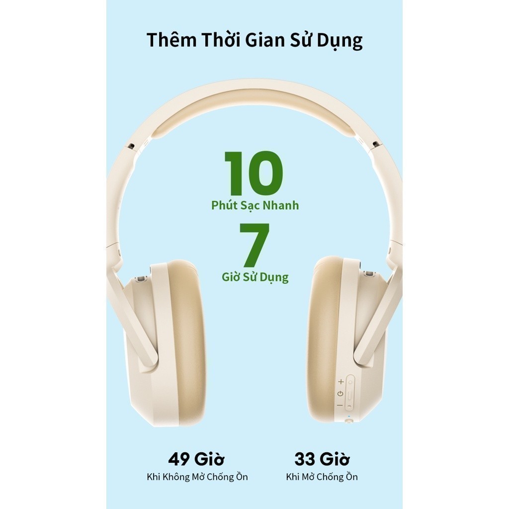 Tai Nghe Chụp Tai Bluetooth Chống Ồn EDIFIER W820NB/W820NB PLUS - Âm Thanh Hi-Res - Pin Đến 49H - 15 Tháng Bảo Hành | BigBuy360 - bigbuy360.vn