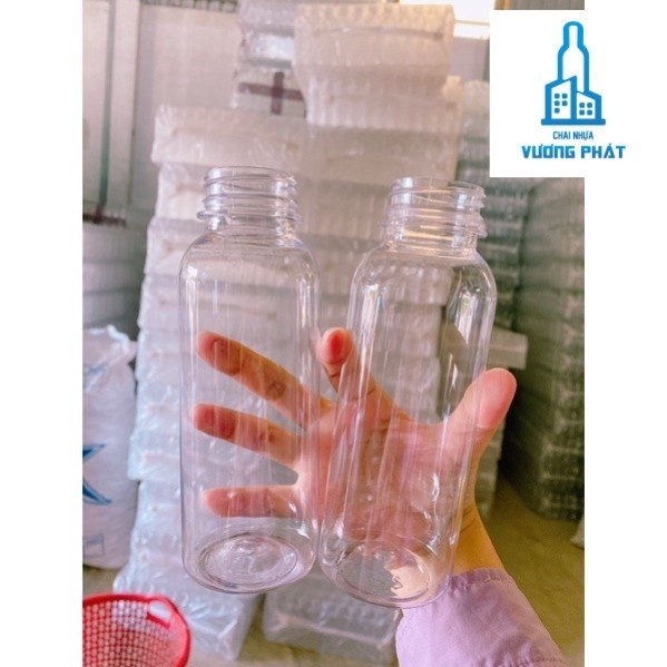 sỉ 100 Chai (dày) Miệng rộng tròn + nắp đen f38