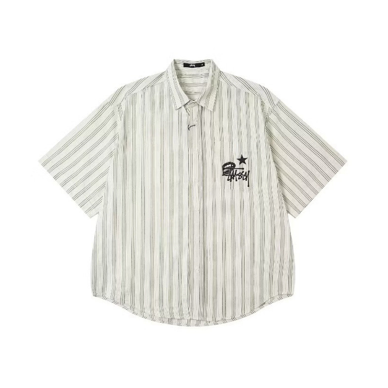 Áo Sơ Mi Nam Nữ In Hình Ngôi Sao Stussy From Rộng  Thoáng Mát Dành Cho Các Cặp Đôi_Hàng Hottrend 2025 | BigBuy360 - bigbuy360.vn