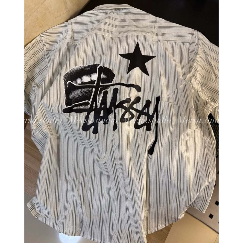 Áo Sơ Mi Nam Nữ In Hình Ngôi Sao Stussy From Rộng  Thoáng Mát Dành Cho Các Cặp Đôi_Hàng Hottrend 2025 | BigBuy360 - bigbuy360.vn