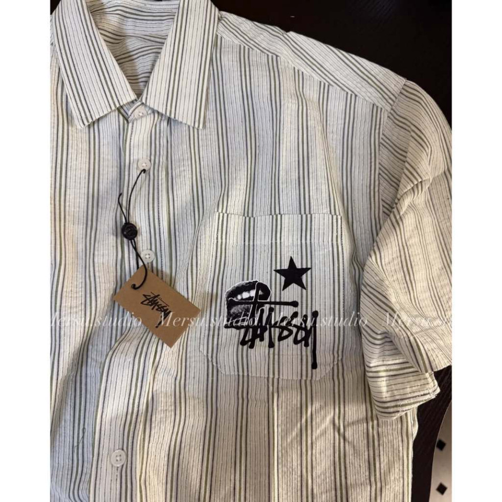 Áo Sơ Mi Nam Nữ In Hình Ngôi Sao Stussy From Rộng  Thoáng Mát Dành Cho Các Cặp Đôi_Hàng Hottrend 2025 | BigBuy360 - bigbuy360.vn