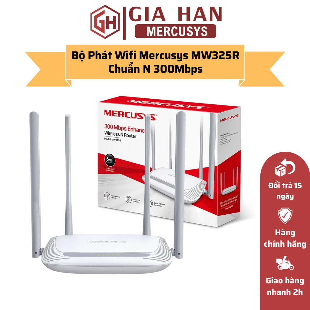 [Hỏa tốc] Bộ Phát Wifi Mercusys MW325R Chuẩn N 300Mbps