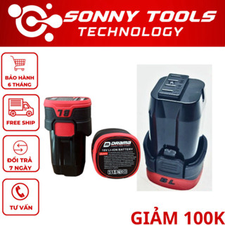 Pin máy khoan Drama bắt vít 16.8V 2.0Ah 4 cell chuẩn khe chân ghim chính hãng 