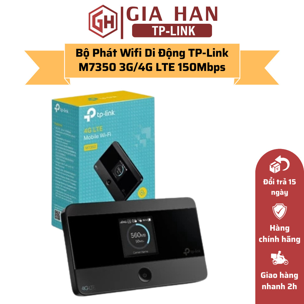 Bộ Phát Wifi Di Động TP-Link M7350 3G/4G LTE 150Mbps