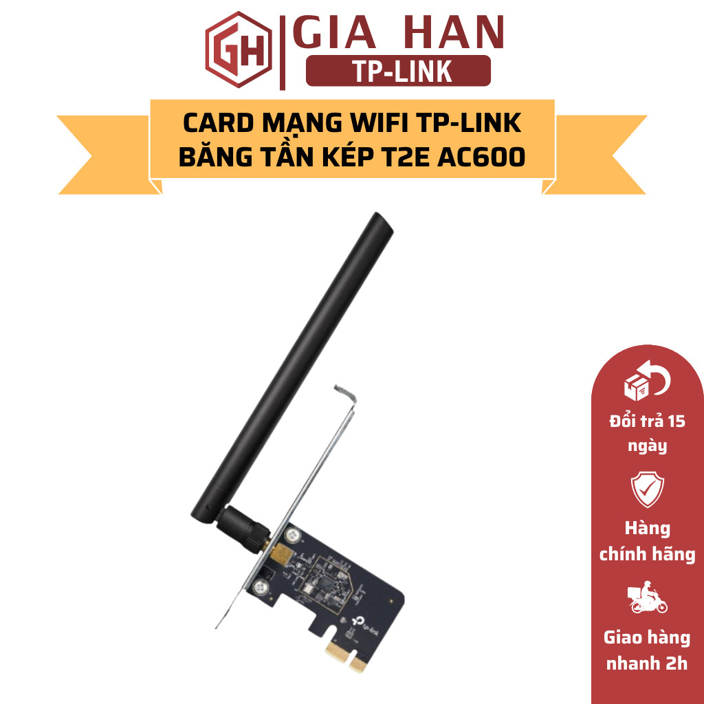 Bộ Chuyển Đổi Wifi TP-Link Archer T2E PCIe Băng Tần Kép AC600