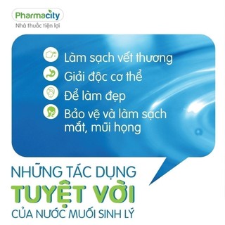 Nước muối Pharmacity 0,9% (500ml)
