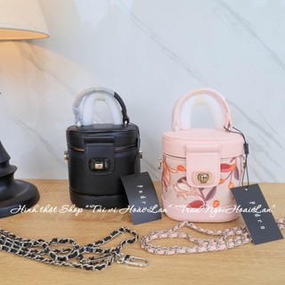 Túi cốp nữ cầm tay + đeo chéo size 12x13.5x8cm kèm gương PW2-75060108-1 đủ màu