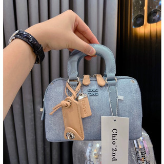  Túi trống xách tay + đeo chéo nữ chio size 18cm*10cm*12cm đủ màu 