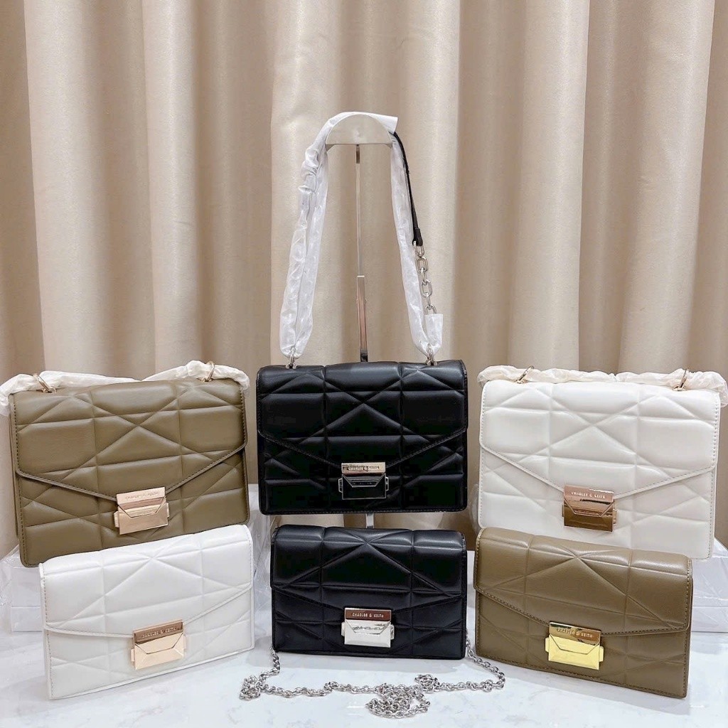 túi kẹp nách + túi đeo chéo nữ size 19cm CK2-70770615 và size 24cm CK2-80782204 đủ màu