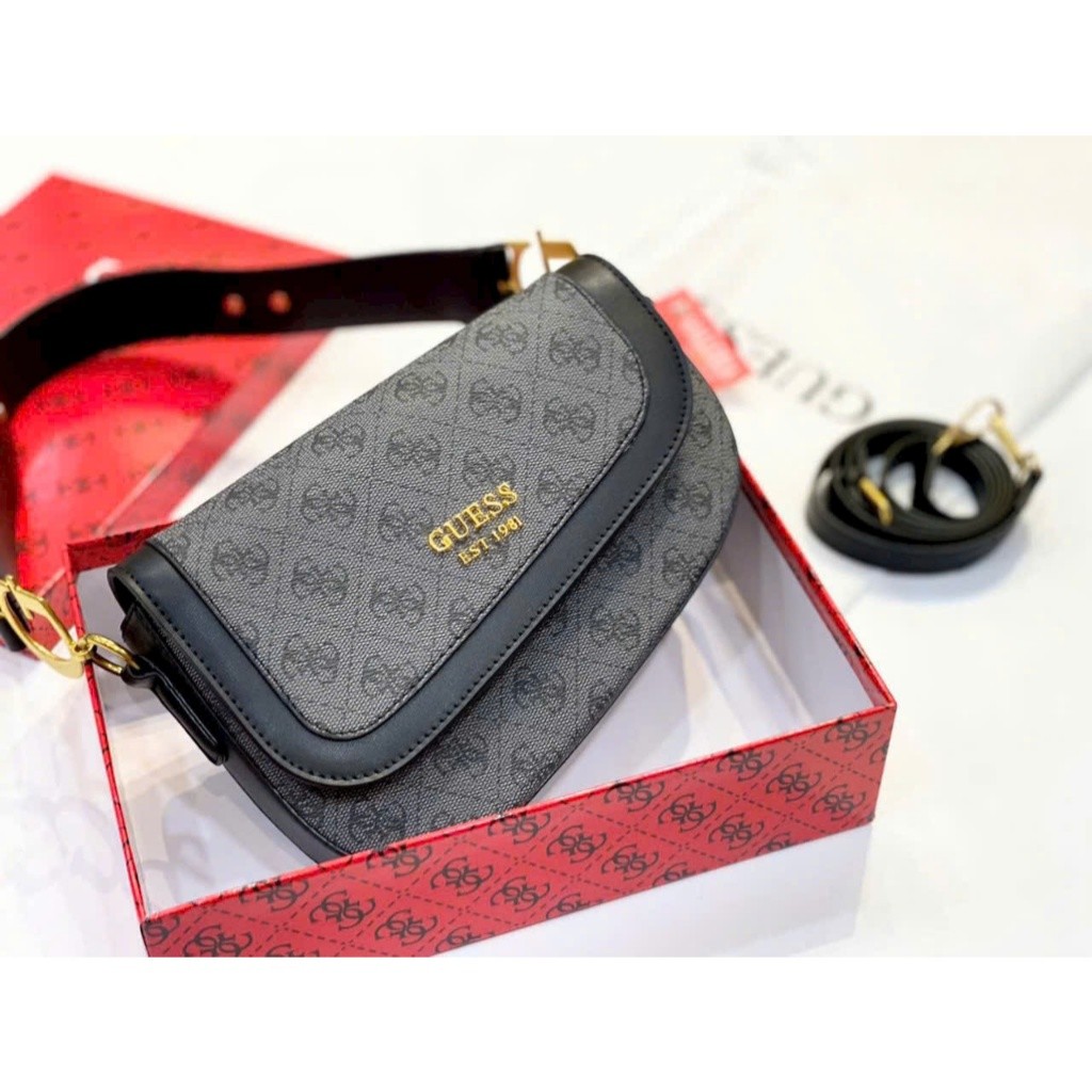 túi yên ngựa kẹp nách + đeo chéo guess size 22cm*6cm đủ màu