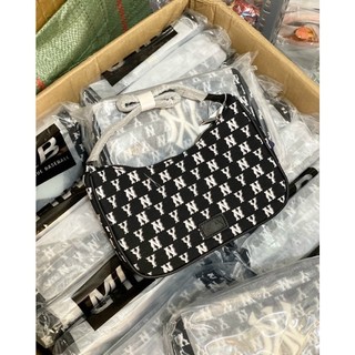 Túi kẹp nách DENIM MLB màu đen
