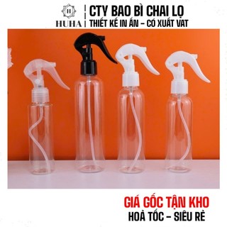   COMBO 2 CÁI  Vỏ Chai Lọ Nhựa PET Xịt Vòi Chuột 150ml 200ml 250ml 300ml | Chiết Mỹ Phẩm Xịt Khoáng 