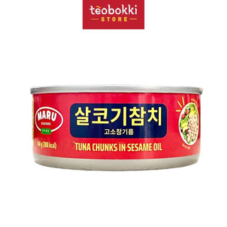  Cá ngừ ngâm dầu mè kiểu Hàn loại ngon Maru hộp 140g 
