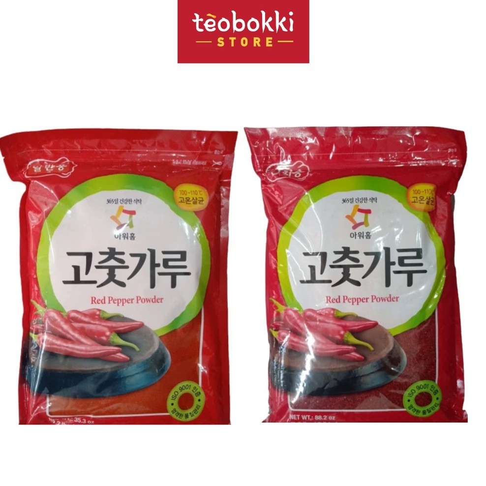 Ớt bột Hàn Quốc Ourhome Vảy/Mịn (500g - 1kg - 2.5kg)
