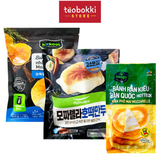   SHIP HCM  Bánh xếp hotteok nhân phô mai mozzarella Tèobokki 200g 600g 